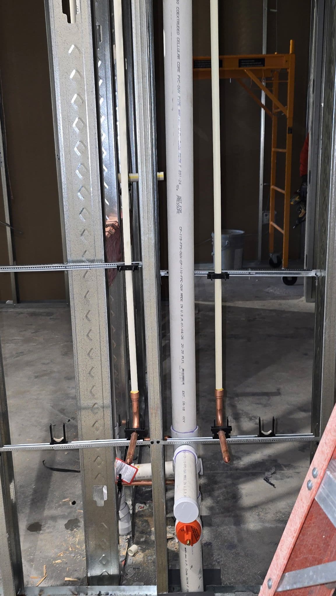 Gallery photos for Commercial Rough-In Plumbing Passes Inspection on This Build: Image #6