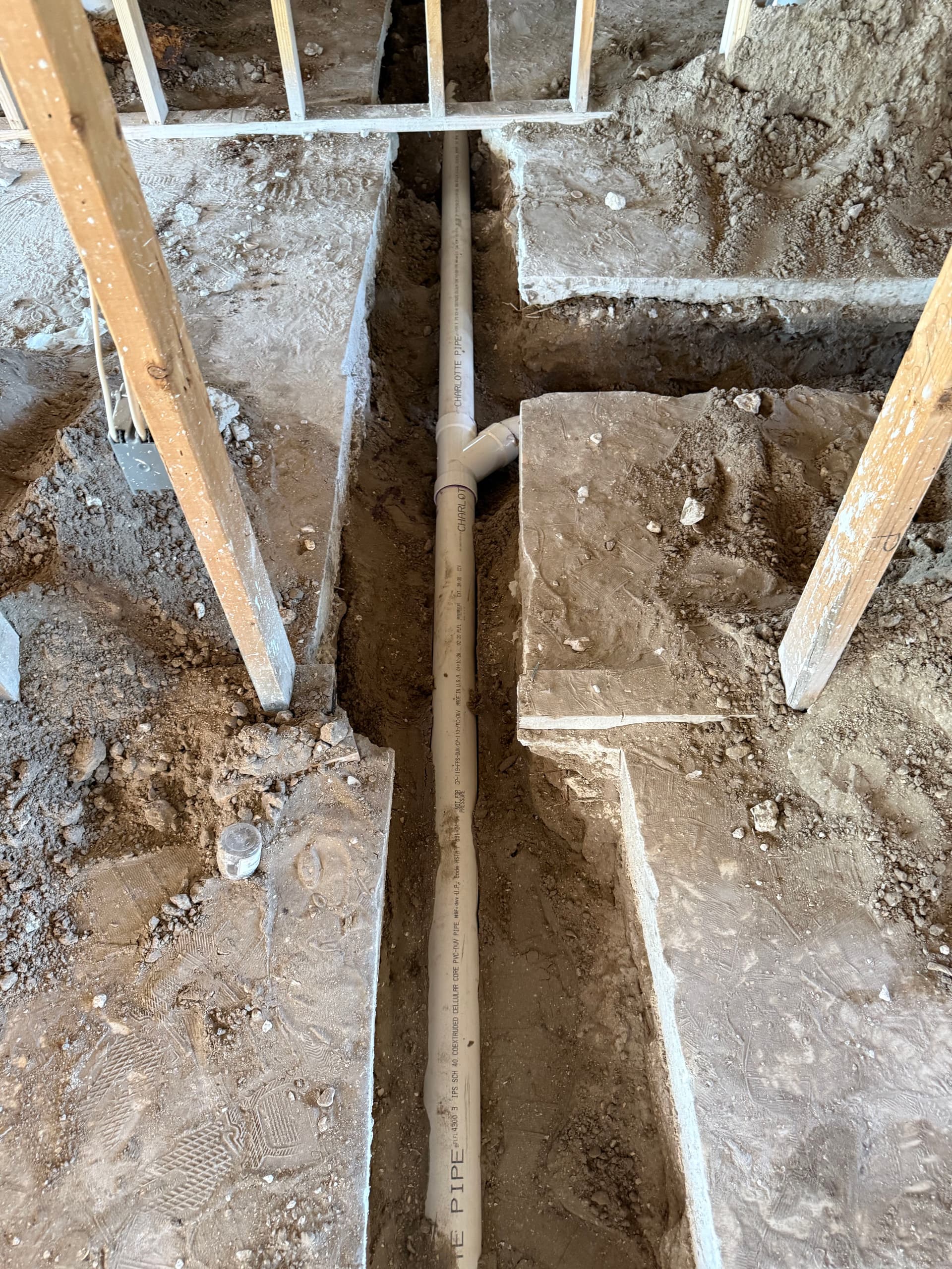 Gallery photos for Whole House Sewer Repipe Swaps Failed Cast Iron for PVC DWV: Image #3