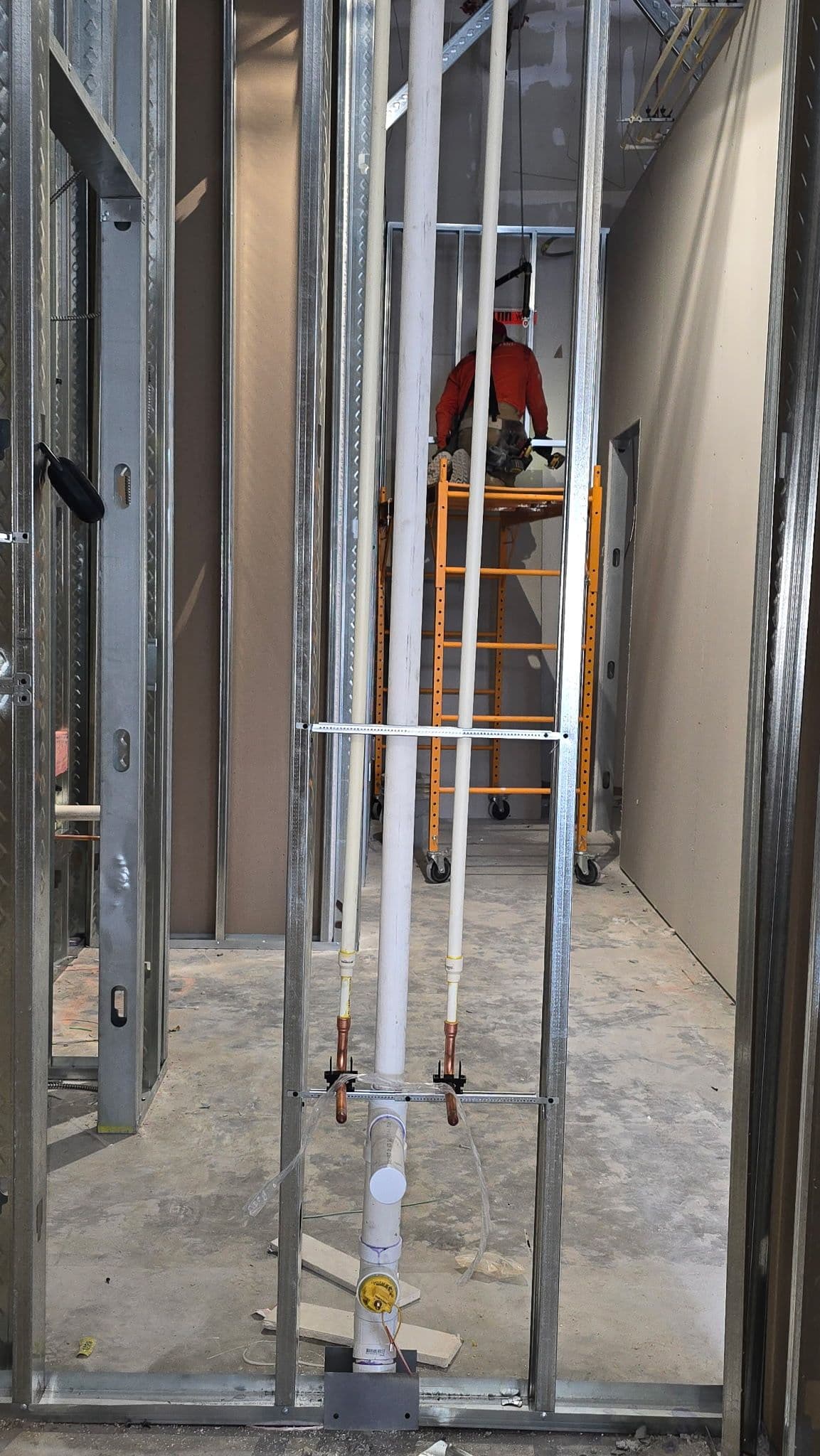 Gallery photos for Commercial Rough-In Plumbing Passes Inspection on This Build: Image #3