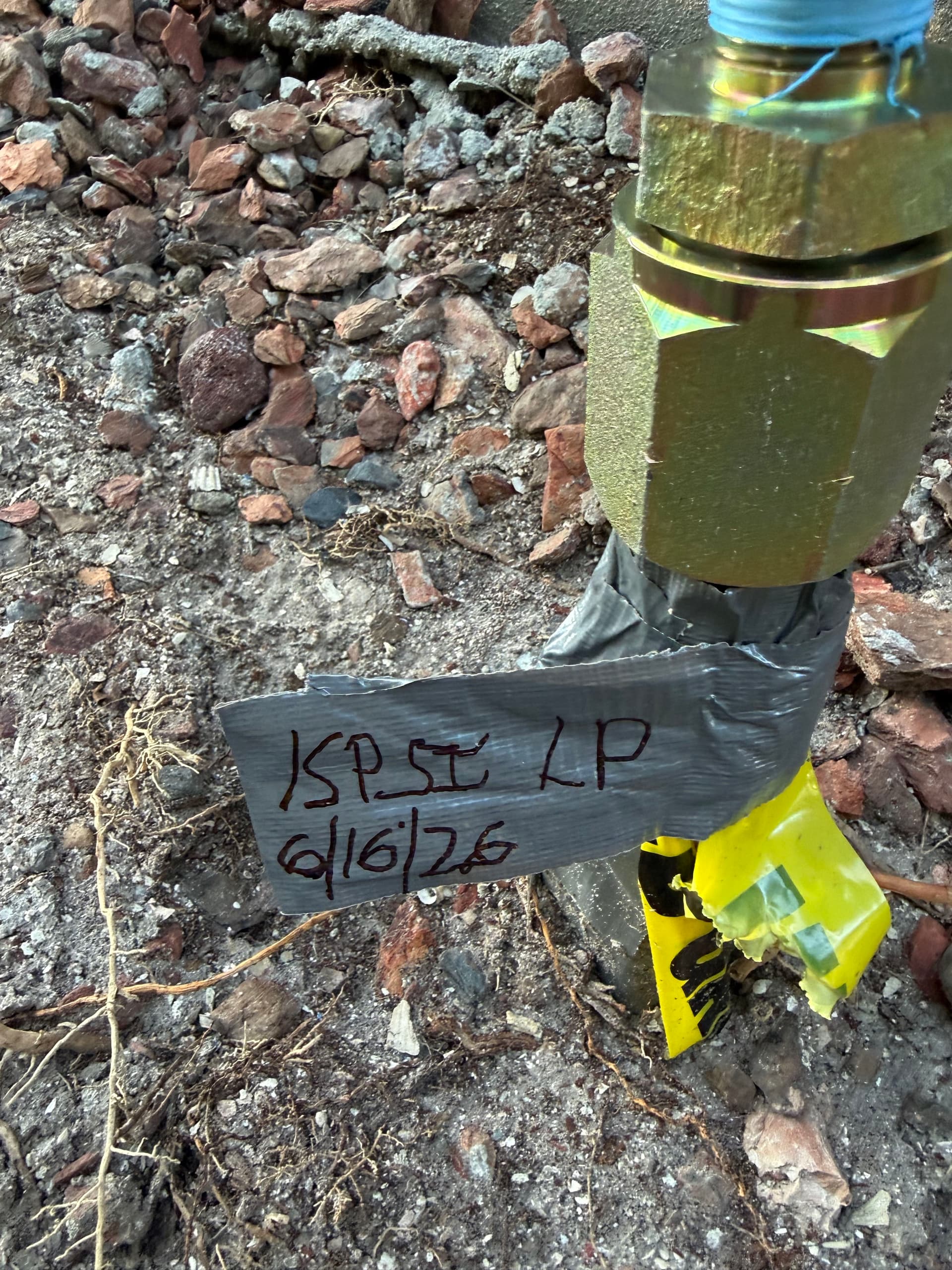 Gallery photos for Underground LP Gas Rough-In Pressure Tested and Ready: Image #1