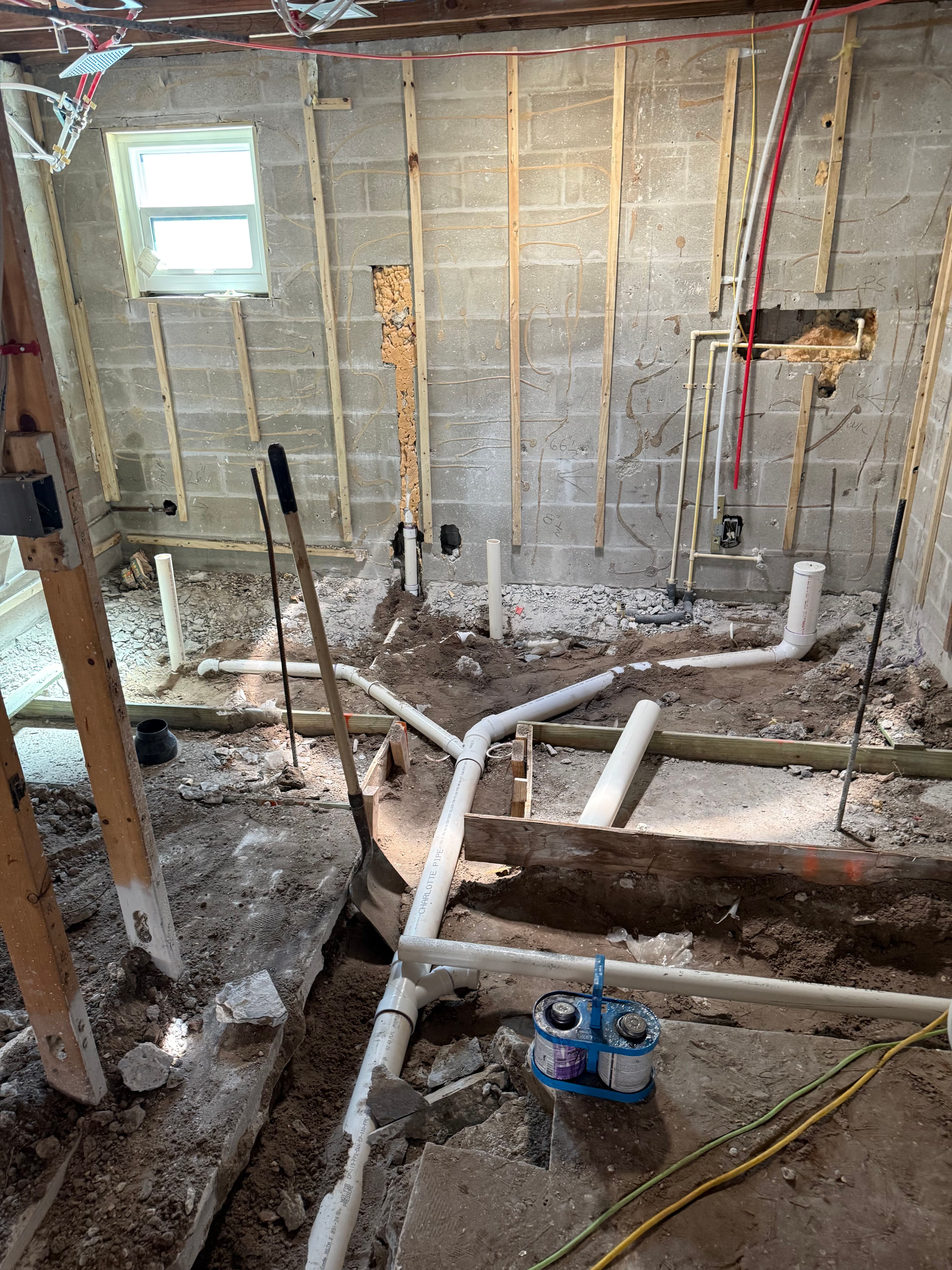 Project Whole House Sewer Repipe Swaps Failed Cast Iron for PVC DWV image