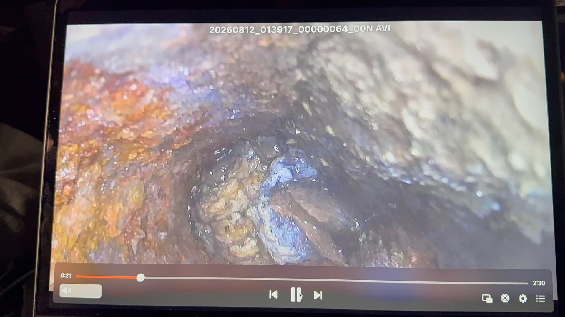 Gallery photos for Cast Iron Sewer Line Inspection Catches Blockage Before It Gets Worse: Image #2