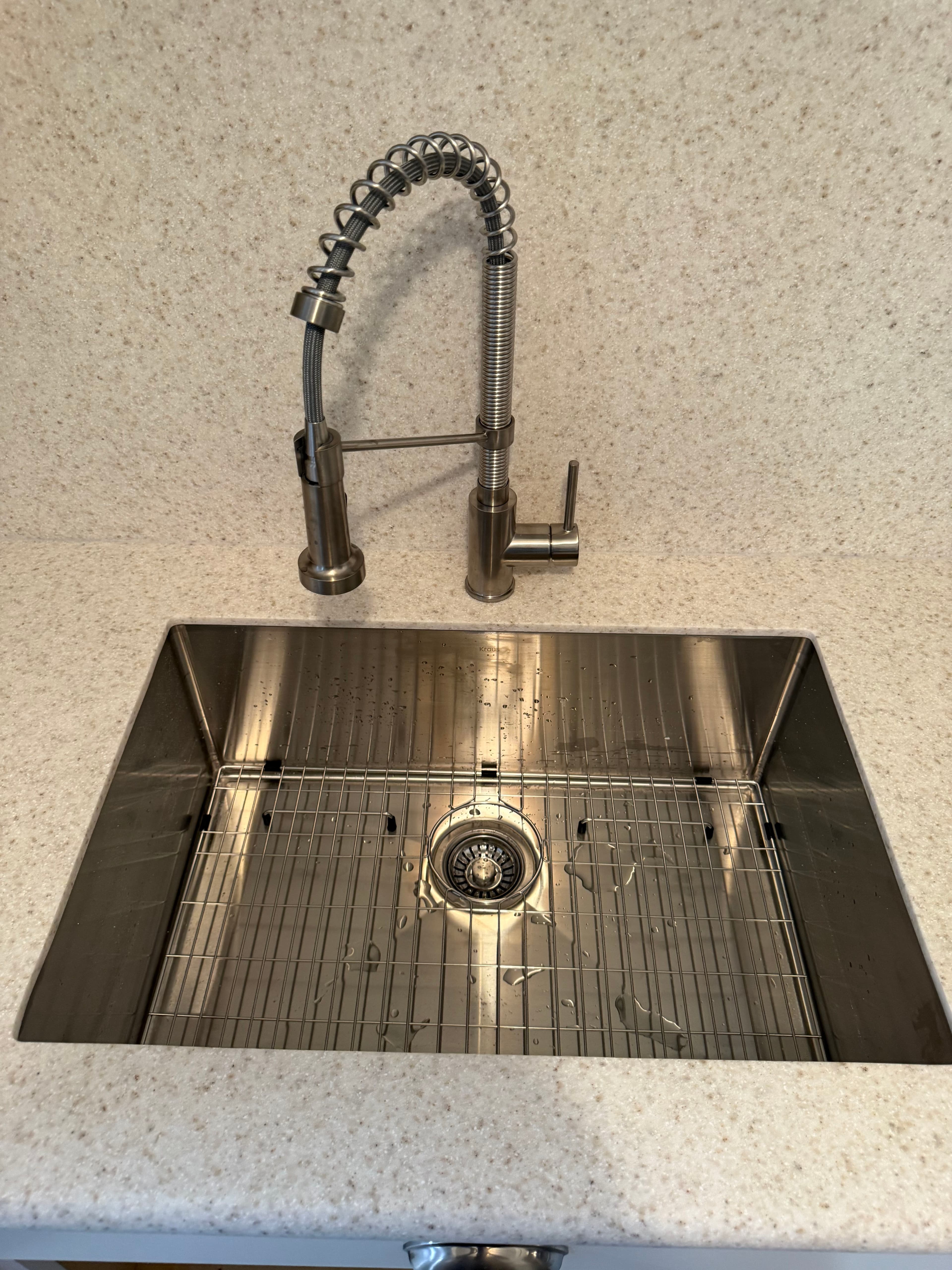 Project Krause Brushed Nickel Faucet Install With Dishwasher Hookup image