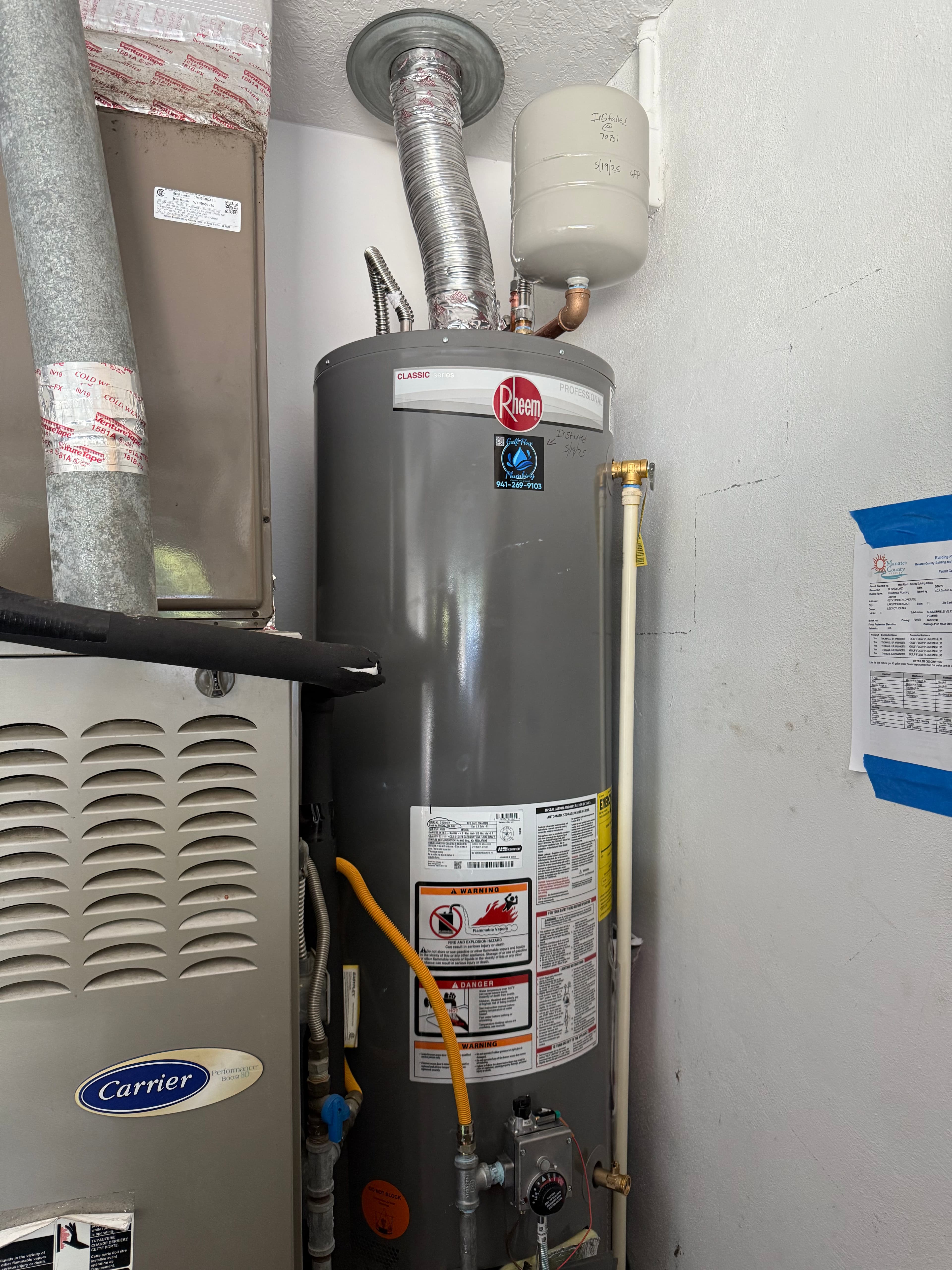 Project Efficient Installation of a Rheem 40-Gallon Water Heater image