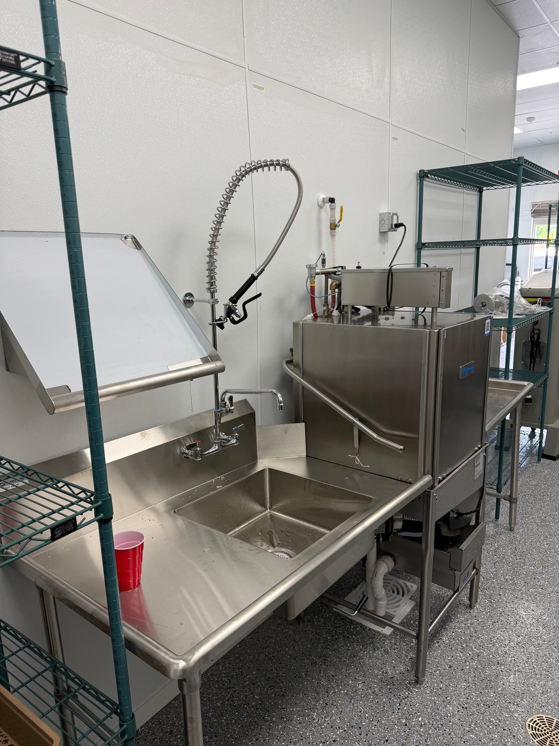 Gallery photos for Commercial Kitchen Ecolab High-Temp Dishwasher Installation Done Right: Image #3