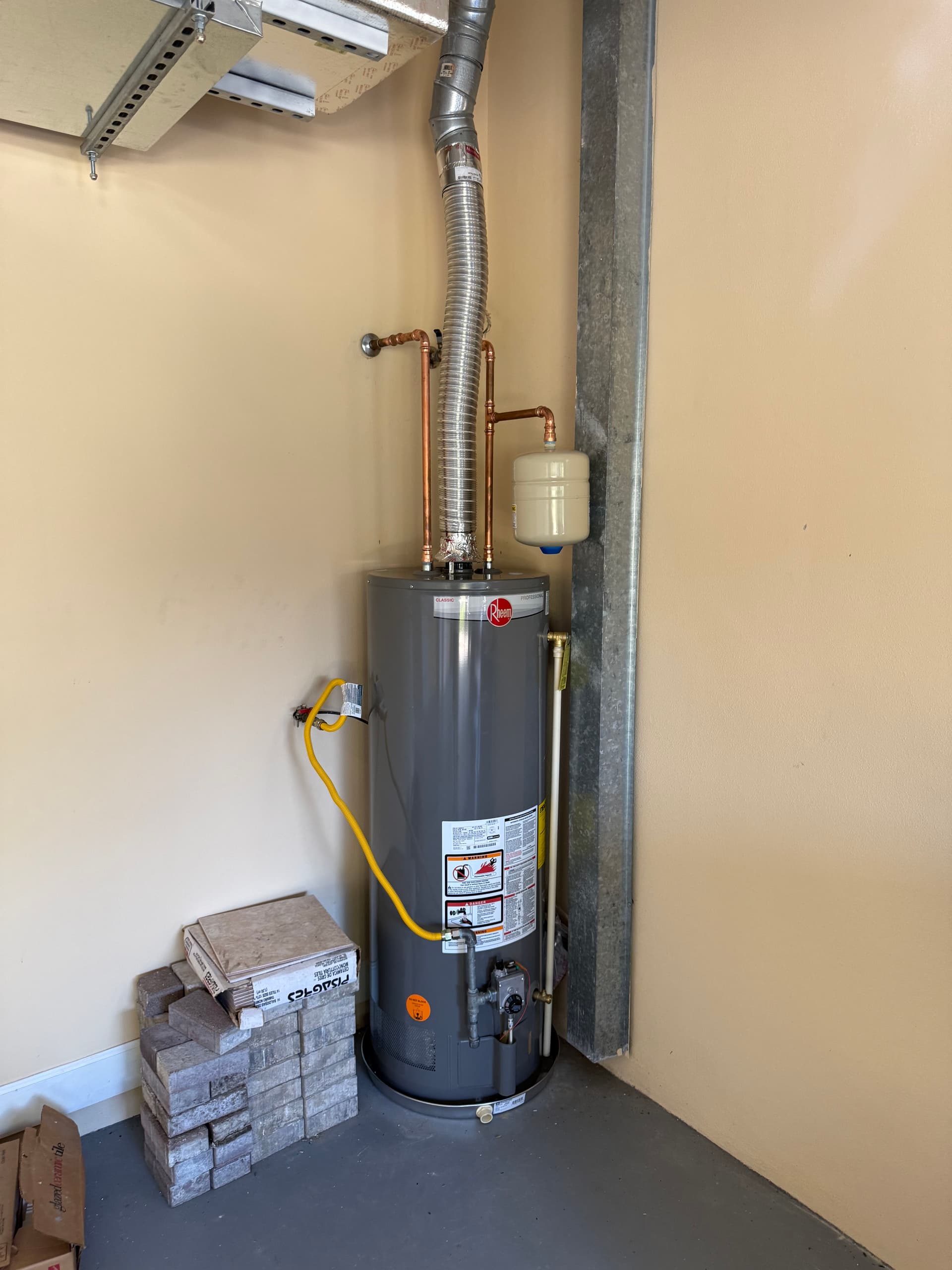 Rheem 50-Gallon Natural Gas Water Heater Installation Done Right image