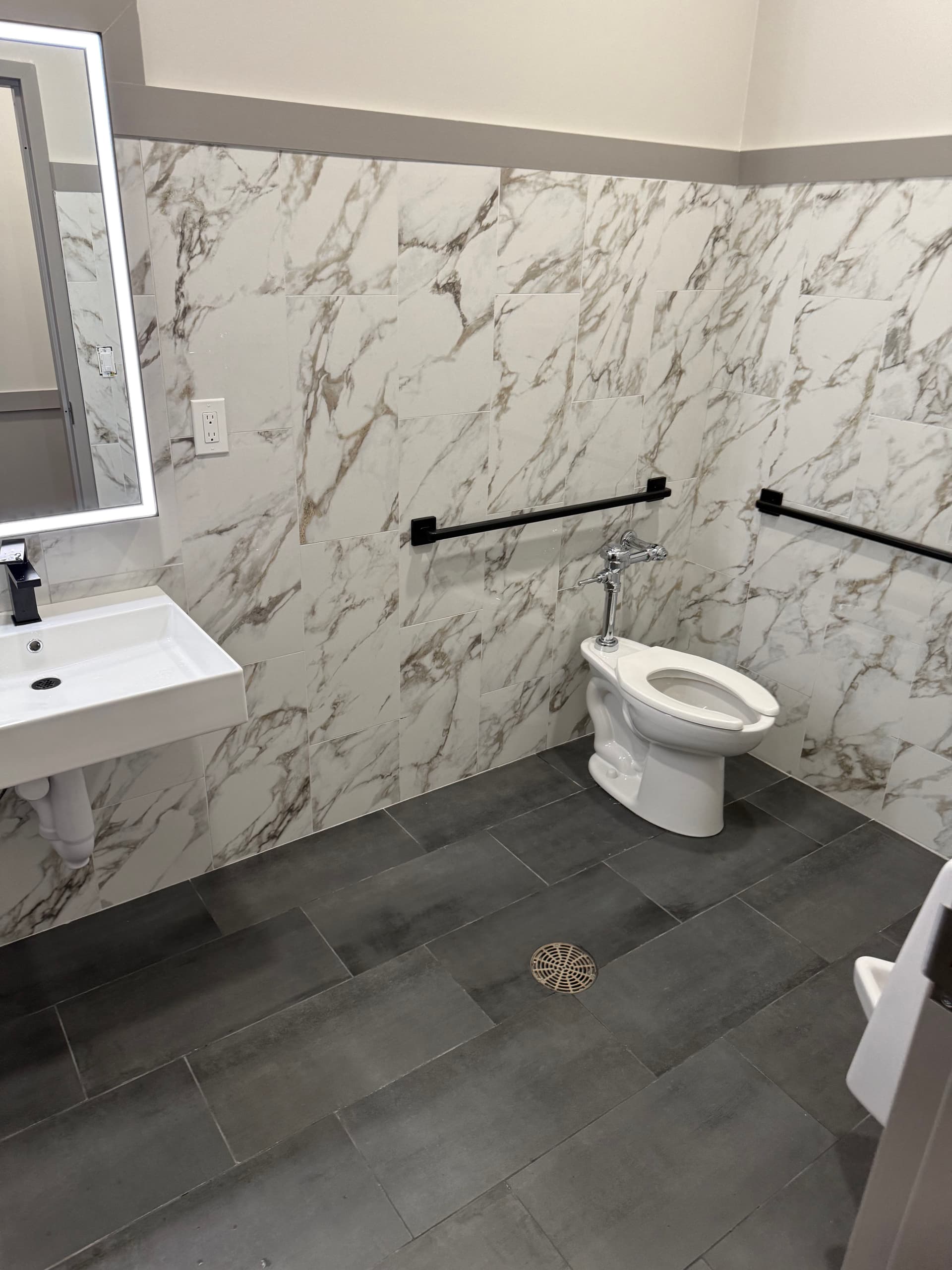 Gallery photos for Commercial ADA Restroom Trim-Out with American Standard and Sloan Fixtures: Image #3