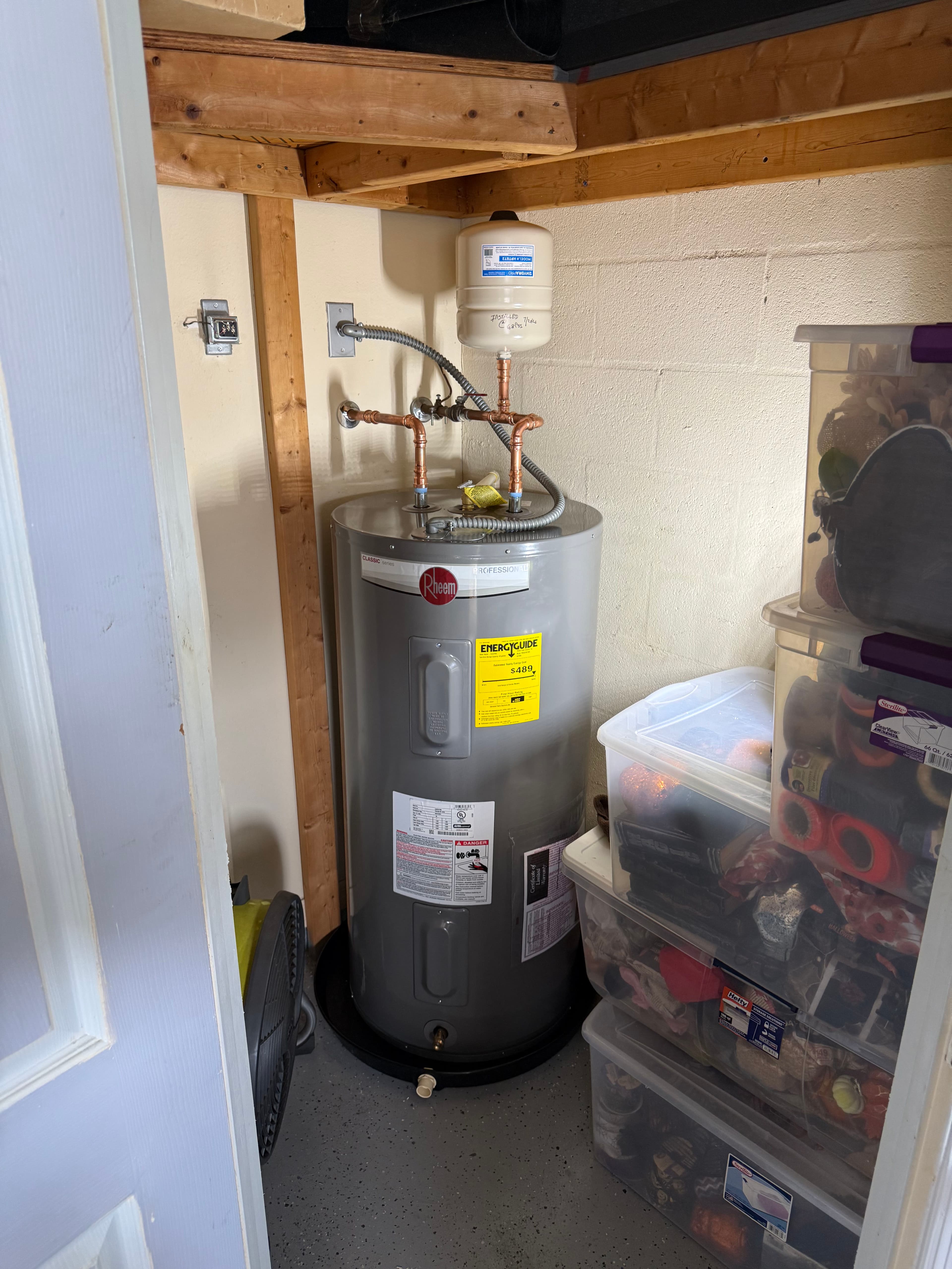 Project Rheem 50-Gallon Electric Water Heater Install in Bradenton image