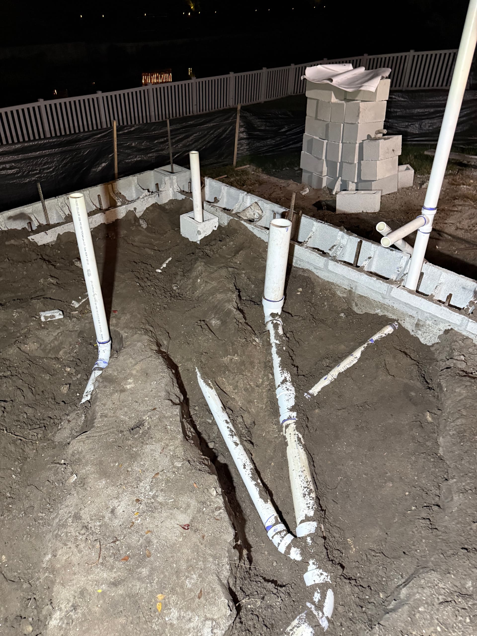 Gallery photos for Underground Pipe Installation for Pool House: Image #2