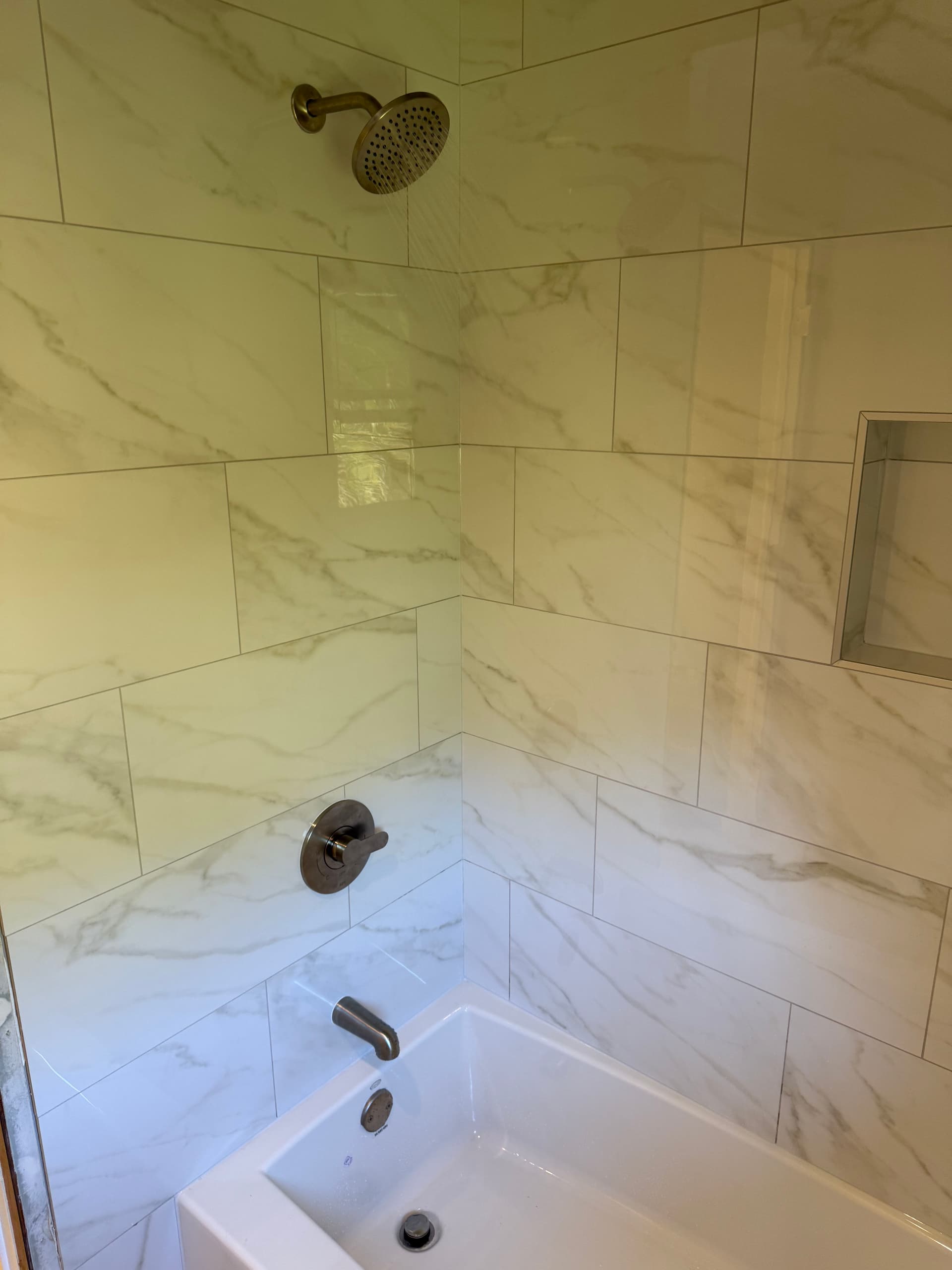 Bathroom Renovation Project with Marble Finish image