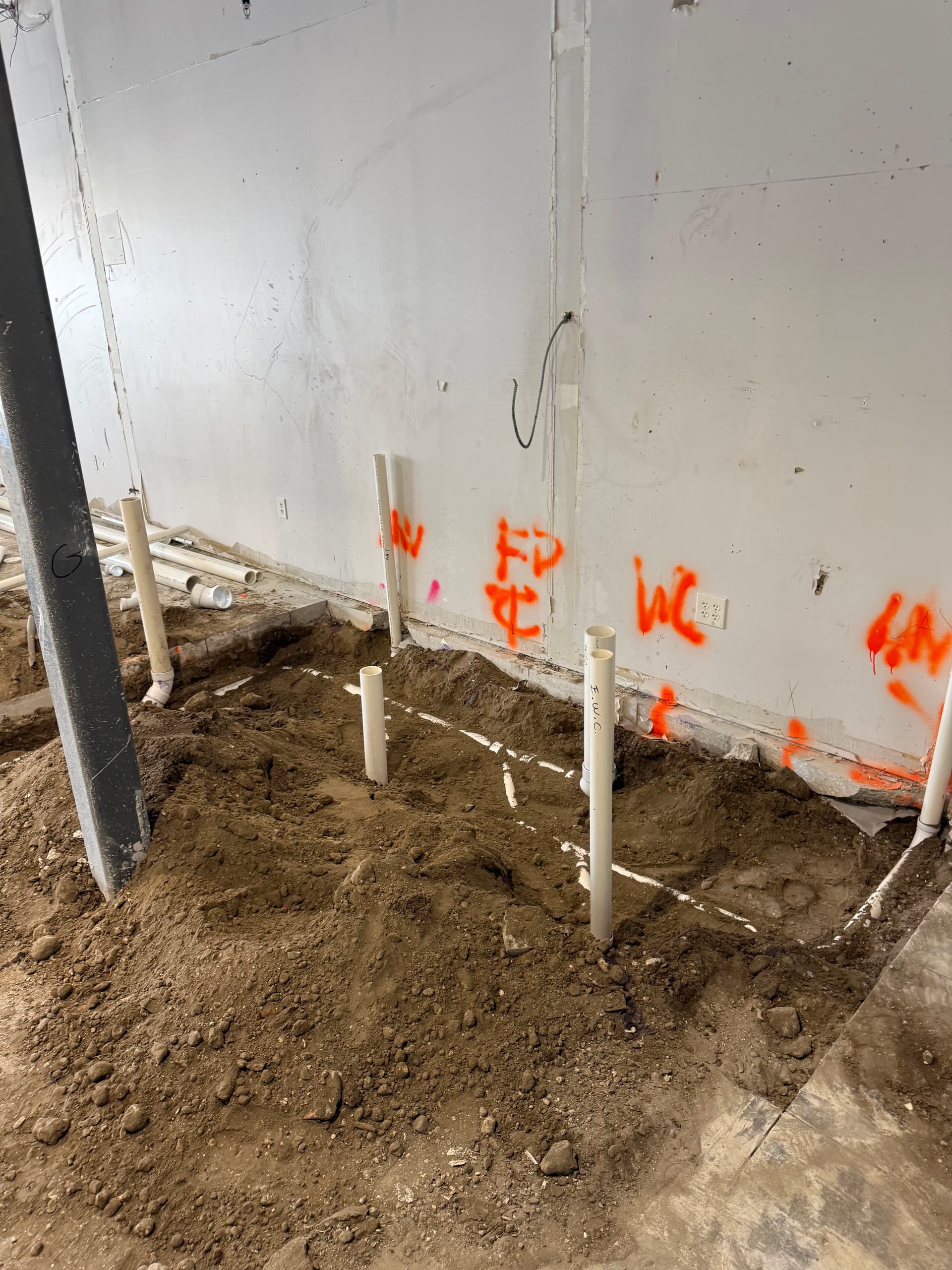 Commercial Rough-In Plumbing Passes Inspection on This Build image