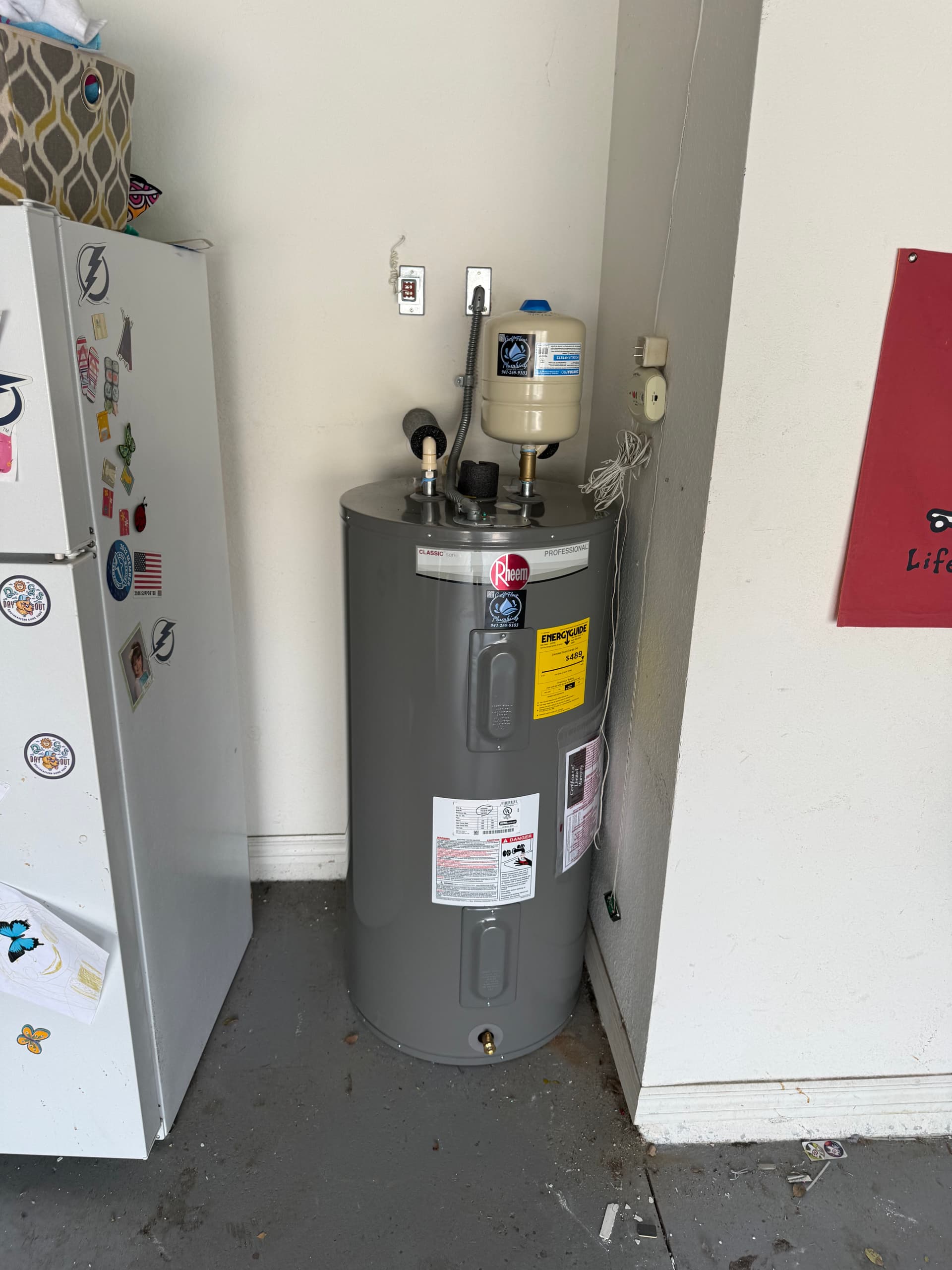 50 Gallon Rheem Water Heater Installed with Precision image