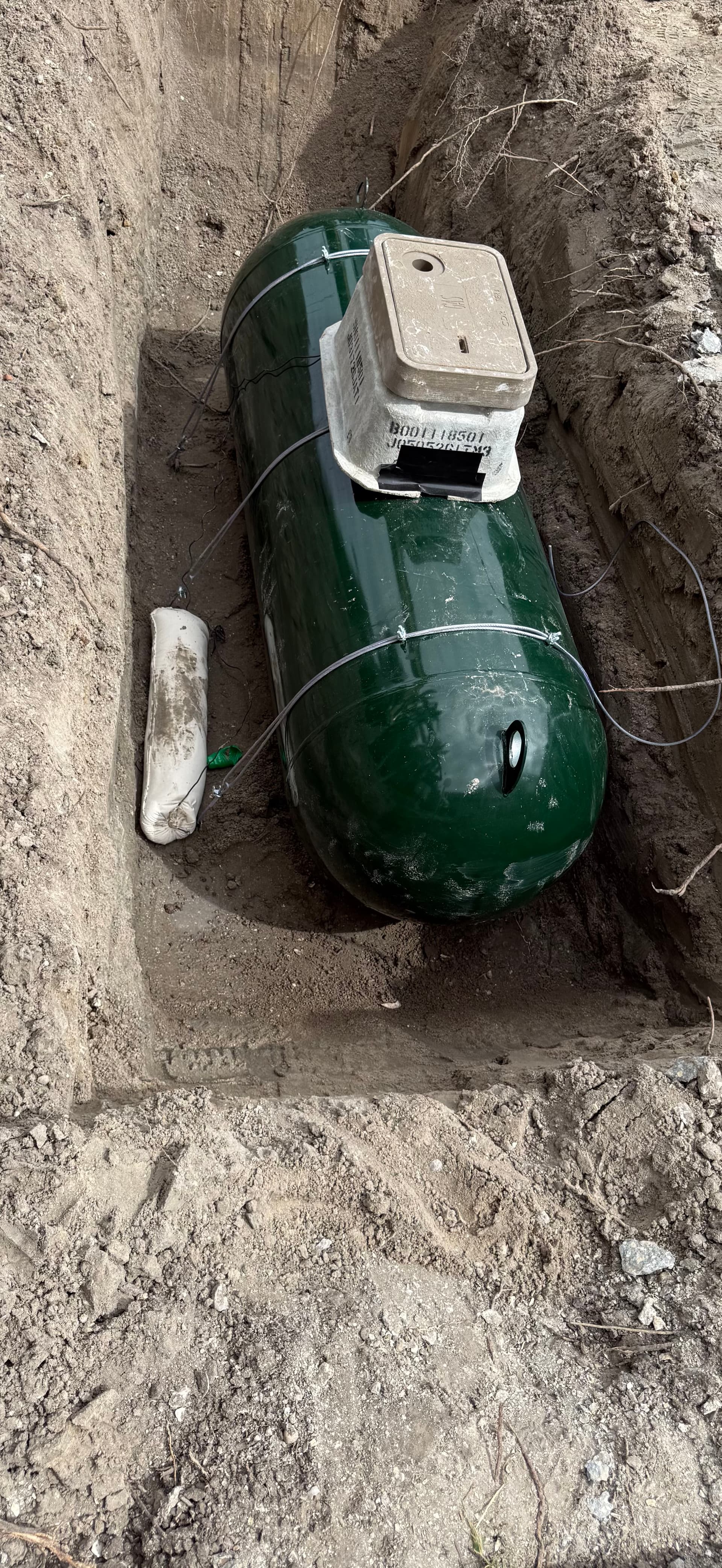 Gallery photos for 250-Gallon Underground Propane Tank Install Passes Inspection: Image #1