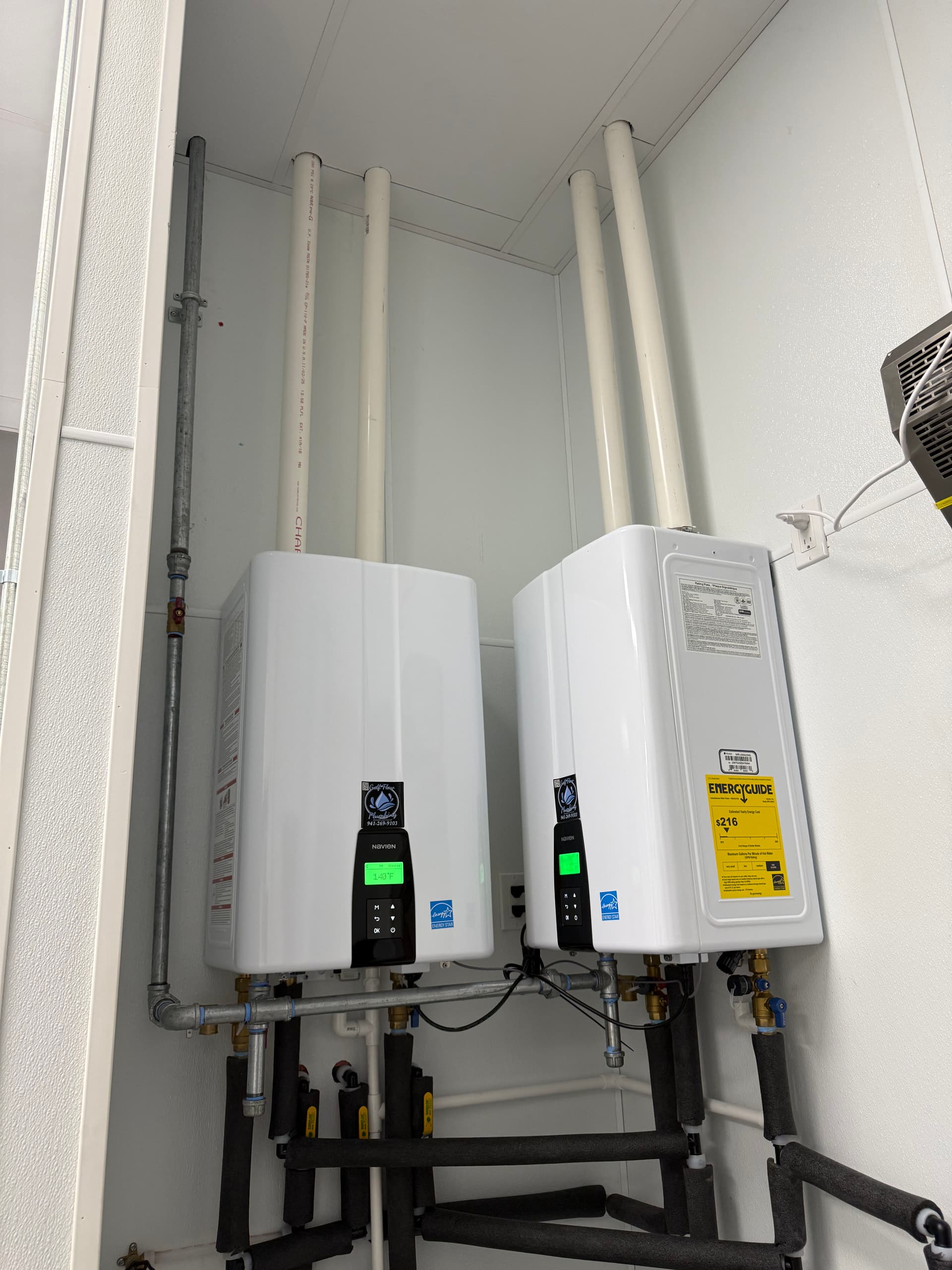 Gallery photos for Smart Navien Tankless Water Heaters Installed at Local Restaurant: Image #1