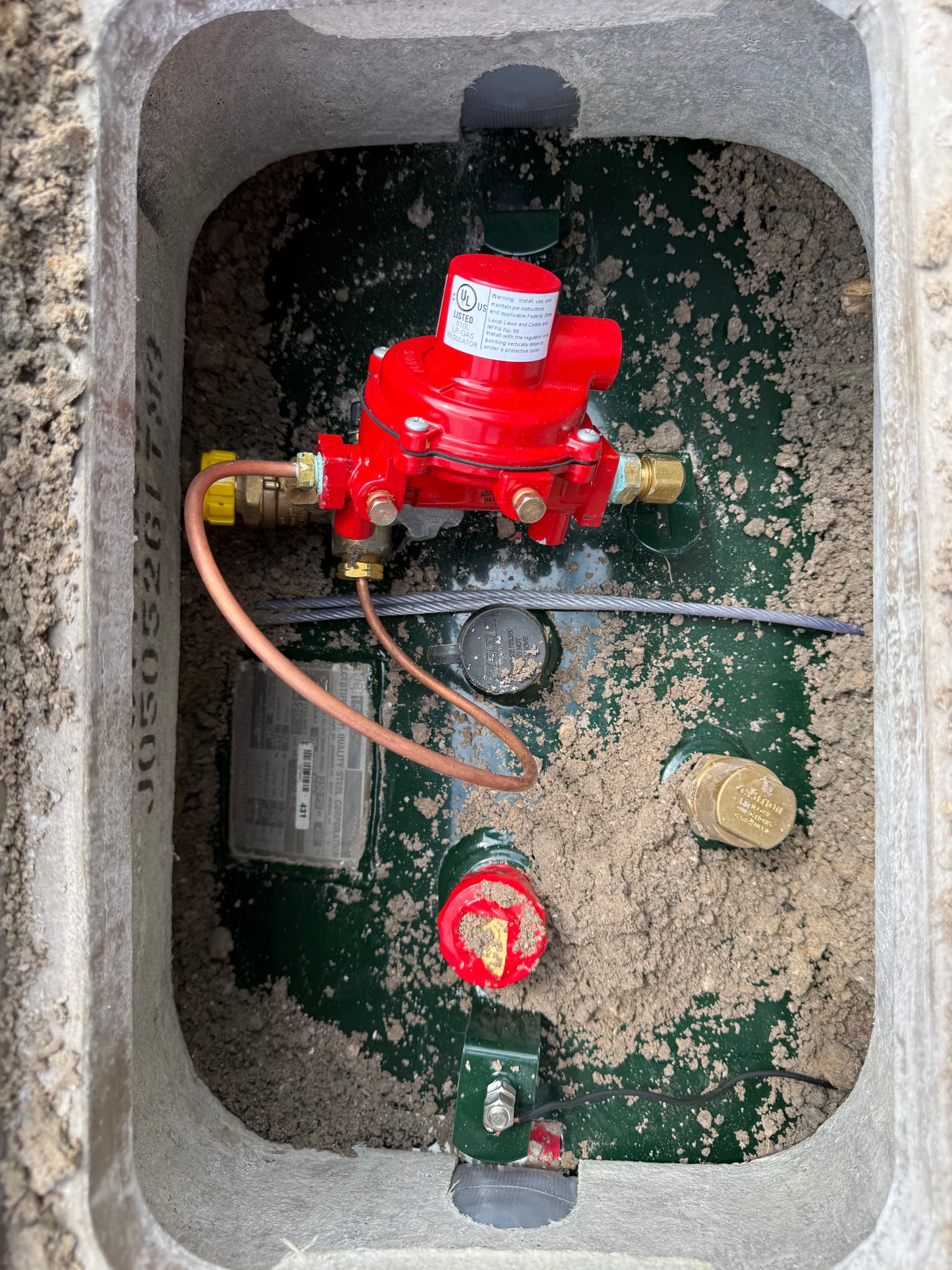 Gallery photos for 250-Gallon Underground Propane Tank Install Passes Inspection: Image #2