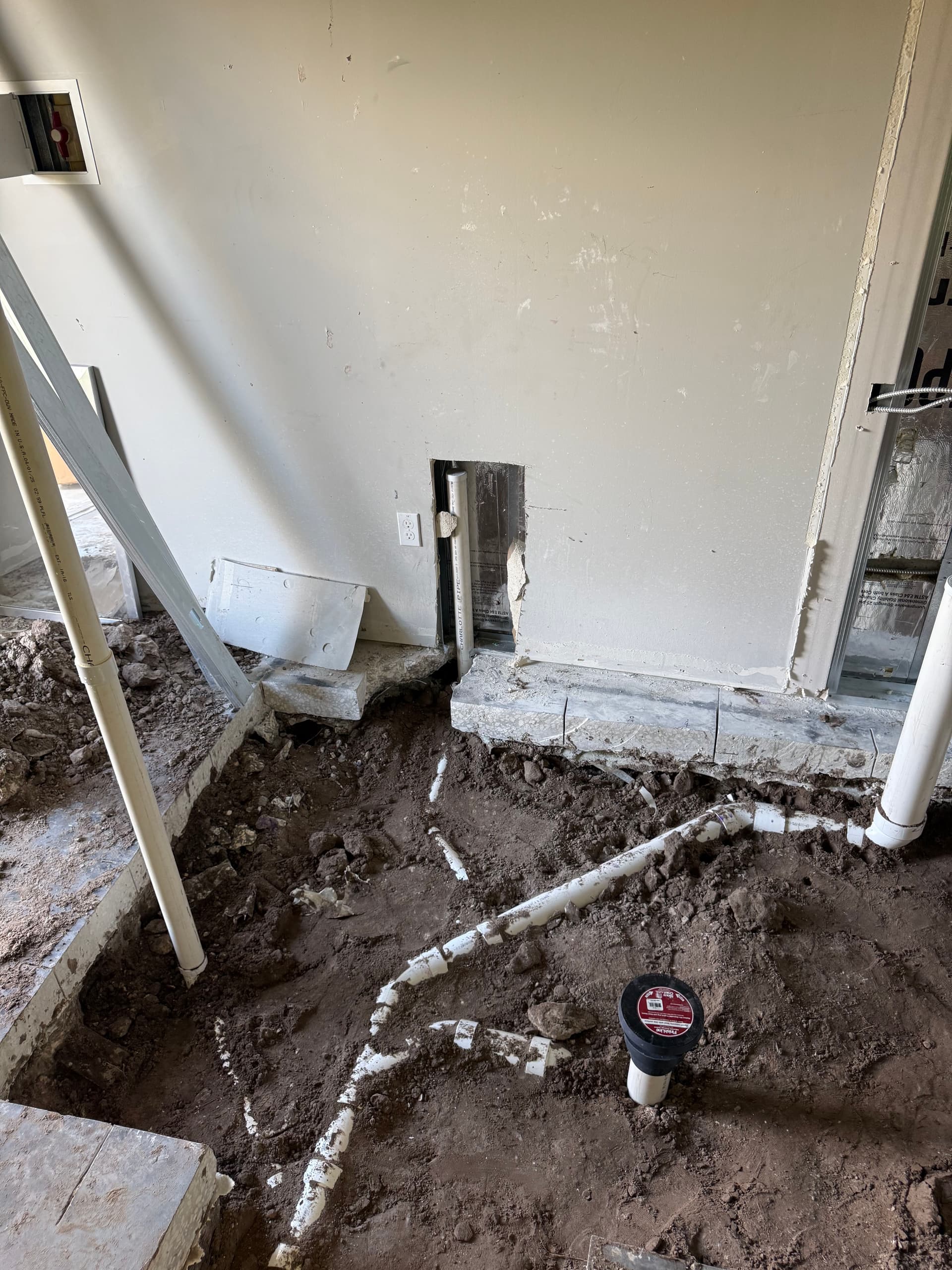 Gallery photos for Commercial ADA Bathroom Rough-In Set and Ready for Pour: Image #1